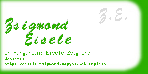 zsigmond eisele business card